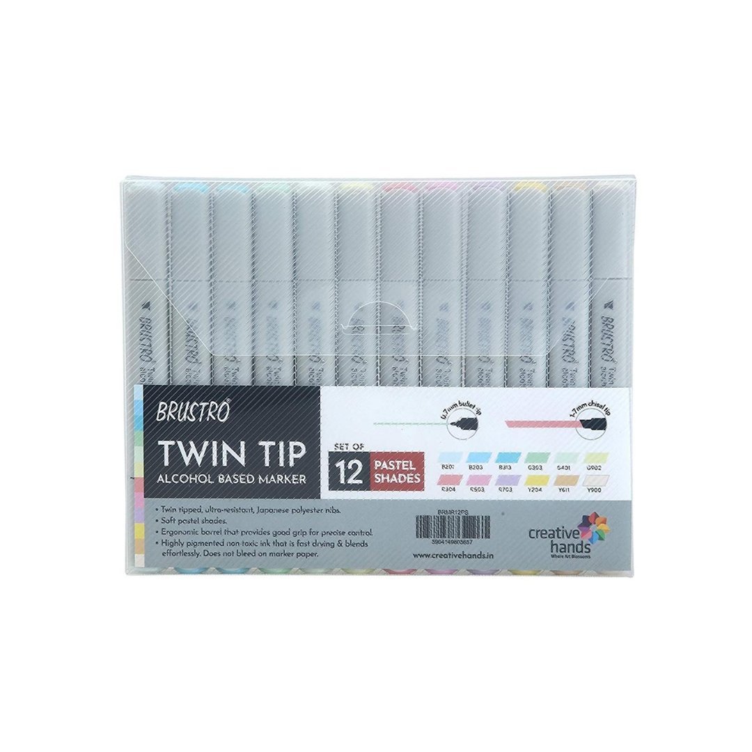 Brustro Multicolor Twin Tip Alcohol Based Marker