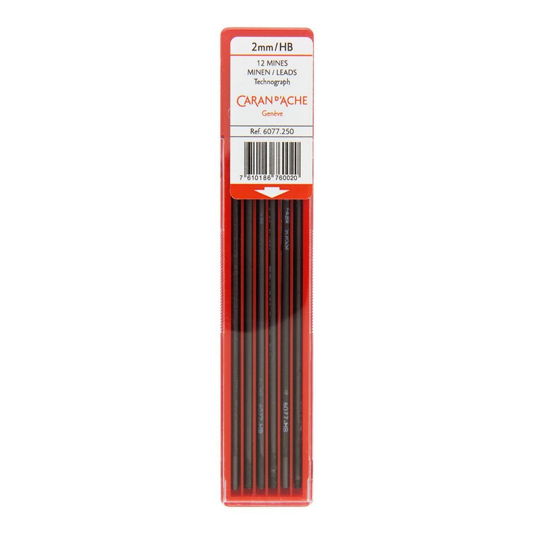 Caran d’ache Technographite Leads 2 mm (Pack of 12)