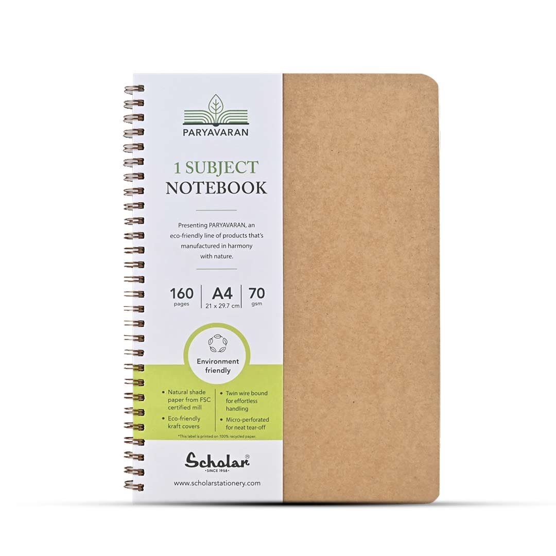 Scholar Paryavaran Five Subject Ruled Notebook